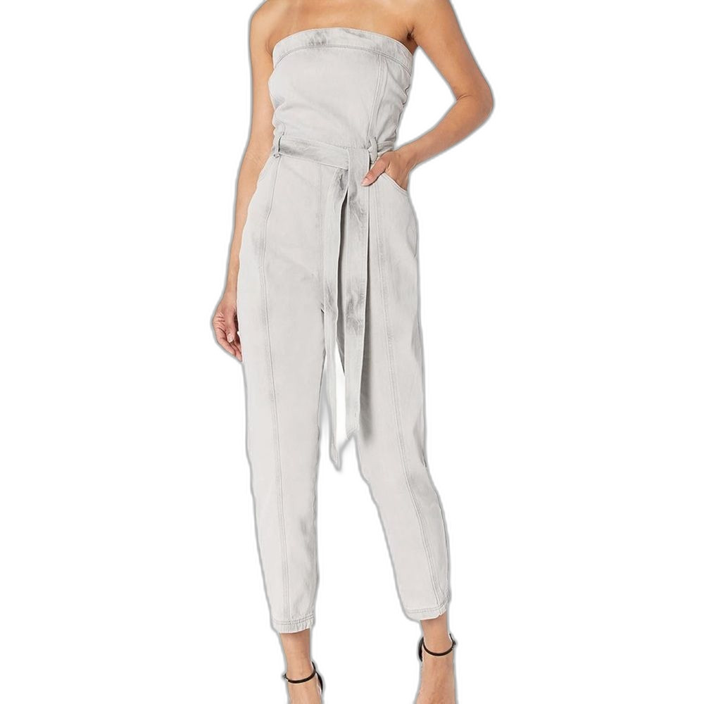 Kendall + Kylie Strapless Belted Jumpsuit XL NWT